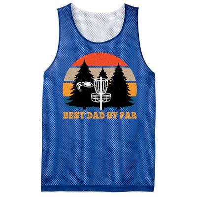 Frisbee Golf Fathers Day Funny Best Dad By Par Disc Golf Great Gift Mesh Reversible Basketball Jersey Tank