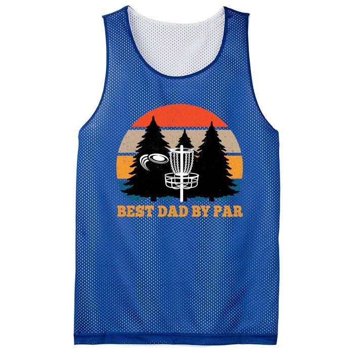 Frisbee Golf Fathers Day Funny Best Dad By Par Disc Golf Great Gift Mesh Reversible Basketball Jersey Tank