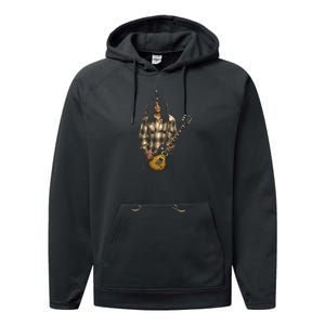 Famous Guitarist Performance Fleece Hoodie