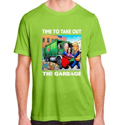 Funny Garbage For Trump 2024 Time To Take Out The Garbage Adult ChromaSoft Performance T-Shirt