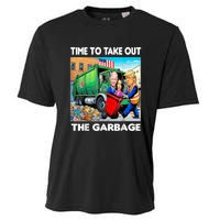 Funny Garbage For Trump 2024 Time To Take Out The Garbage Cooling Performance Crew T-Shirt