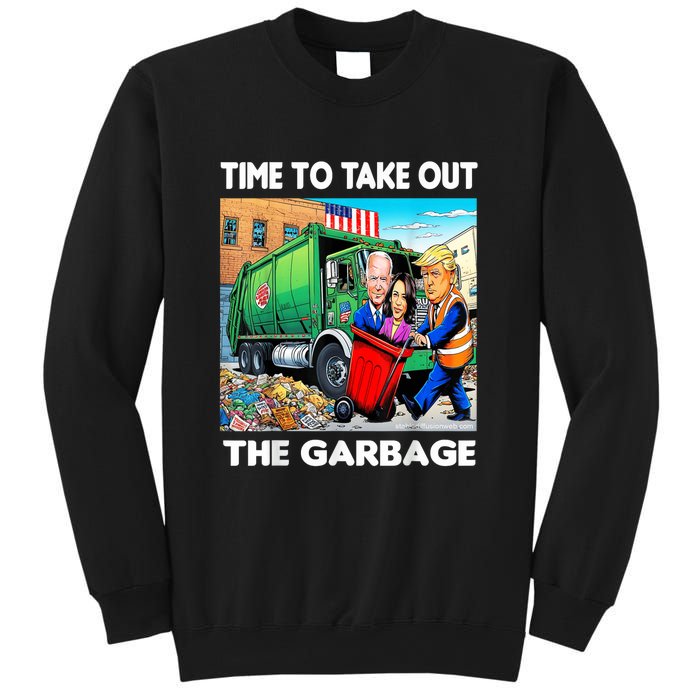 Funny Garbage For Trump 2024 Time To Take Out The Garbage Sweatshirt