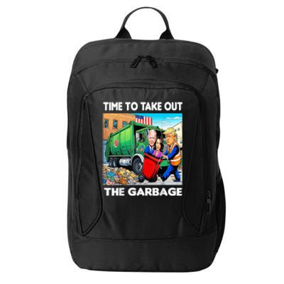 Funny Garbage For Trump 2024 Time To Take Out The Garbage City Backpack