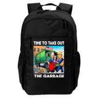 Funny Garbage For Trump 2024 Time To Take Out The Garbage Daily Commute Backpack