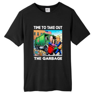 Funny Garbage For Trump 2024 Time To Take Out The Garbage Tall Fusion ChromaSoft Performance T-Shirt