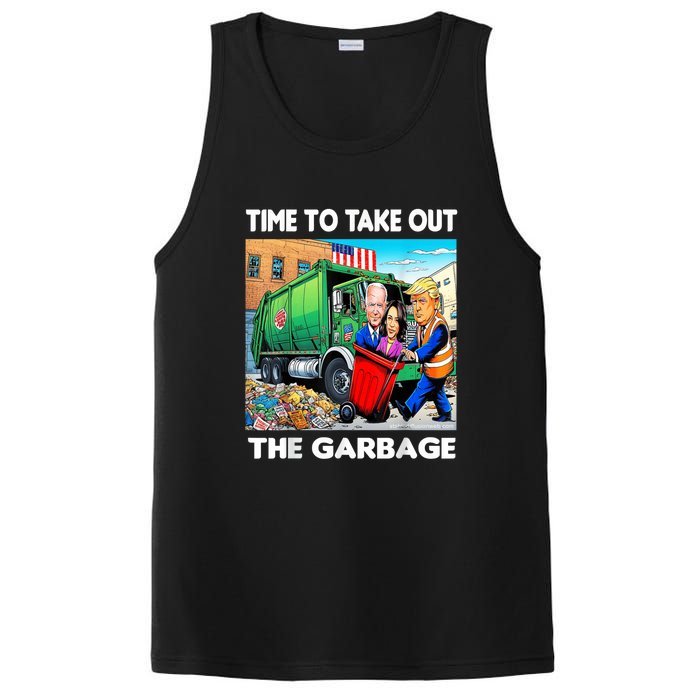 Funny Garbage For Trump 2024 Time To Take Out The Garbage PosiCharge Competitor Tank