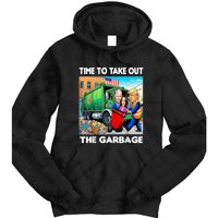 Funny Garbage For Trump 2024 Time To Take Out The Garbage Tie Dye Hoodie