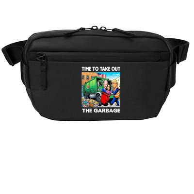 Funny Garbage For Trump 2024 Time To Take Out The Garbage Crossbody Pack