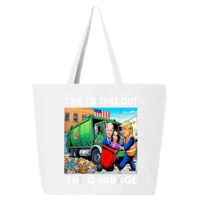 Funny Garbage For Trump 2024 Time To Take Out The Garbage 25L Jumbo Tote