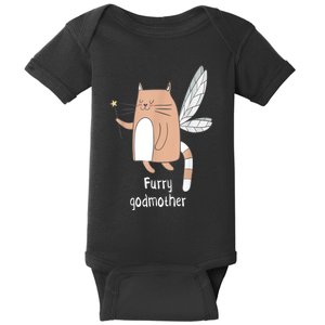 Furry Godmother Funny Cat Godmother Cute Cat Lover Baby Bodysuit