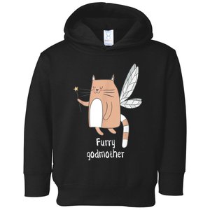 Furry Godmother Funny Cat Godmother Cute Cat Lover Toddler Hoodie