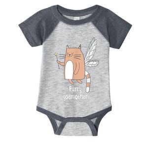 Furry Godmother Funny Cat Godmother Cute Cat Lover Infant Baby Jersey Bodysuit