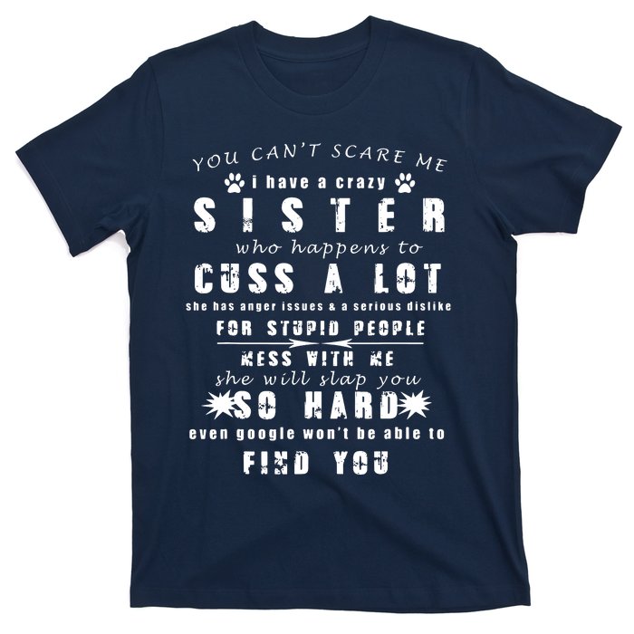 Funny Gift For Brother From Awesome Sister Birthday T-Shirt