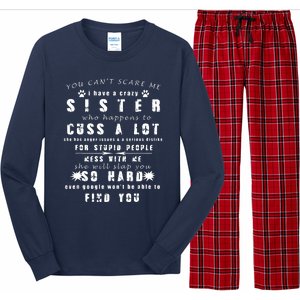 Funny Gift For Brother From Awesome Sister Birthday Long Sleeve Pajama Set