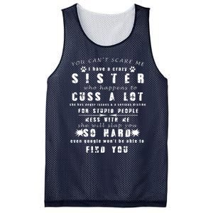 Funny Gift For Brother From Awesome Sister Birthday Mesh Reversible Basketball Jersey Tank