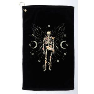 Fairy Grunge Fairycore Aesthetic Butterfly Skeleton Gothic Platinum Collection Golf Towel