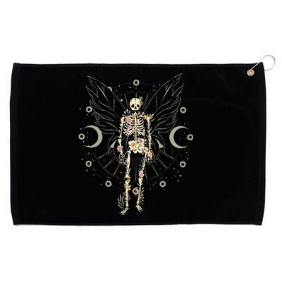 Fairy Grunge Fairycore Aesthetic Butterfly Skeleton Gothic Grommeted Golf Towel