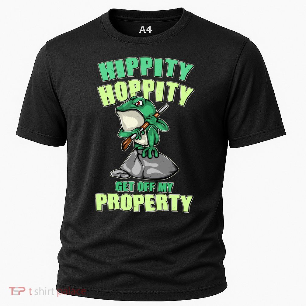 Funny Gun Frog Hippity Hoppity Get Off My Property Performance Shirt