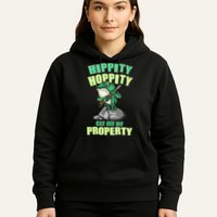 Funny Gun Frog Hippity Hoppity Get Off My Property Hoodie