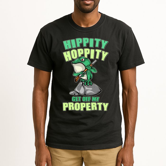 Funny Gun Frog Hippity Hoppity Get Off My Property Tall T-Shirt