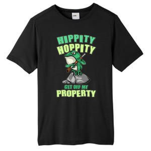 Funny Gun Frog Hippity Hoppity Get Off My Property Tall Fusion ChromaSoft Performance T-Shirt