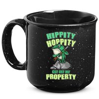 Funny Gun Frog Hippity Hoppity Get Off My Property 15oz Campfire Ceramic Mug