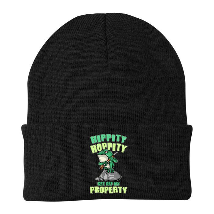 Funny Gun Frog Hippity Hoppity Get Off My Property Beanie