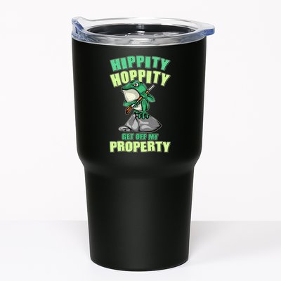 Funny Gun Frog Hippity Hoppity Get Off My Property Tumbler