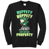 Funny Gun Frog Hippity Hoppity Get Off My Property Tall Sweatshirt
