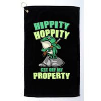 Funny Gun Frog Hippity Hoppity Get Off My Property Golf Towel