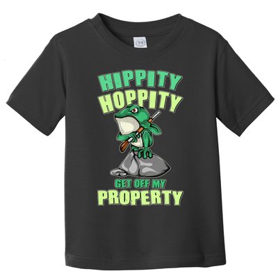 Funny Gun Frog Hippity Hoppity Get Off My Property Toddler T-Shirt