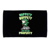Funny Gun Frog Hippity Hoppity Get Off My Property Microfiber Hand Towel