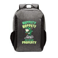 Funny Gun Frog Hippity Hoppity Get Off My Property Vector Backpack