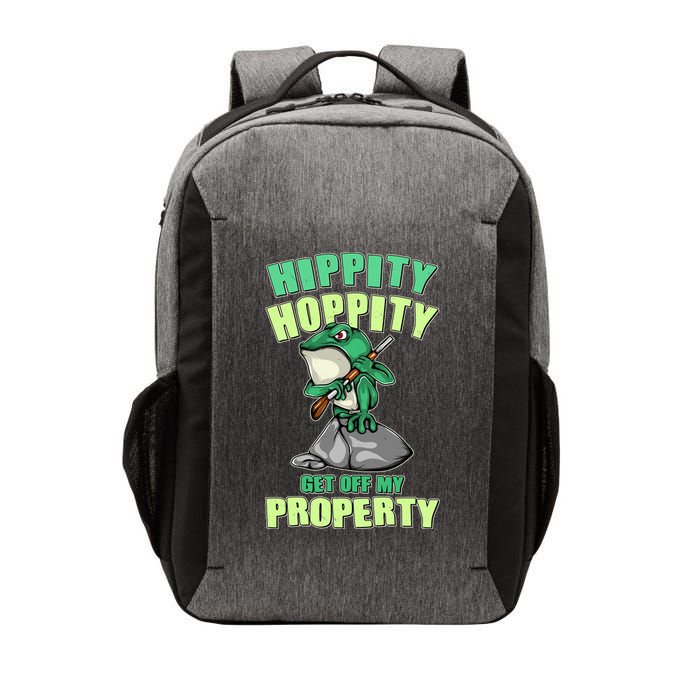 Funny Gun Frog Hippity Hoppity Get Off My Property Vector Backpack