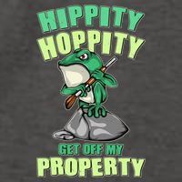 Funny Gun Frog Hippity Hoppity Get Off My Property Vector Backpack