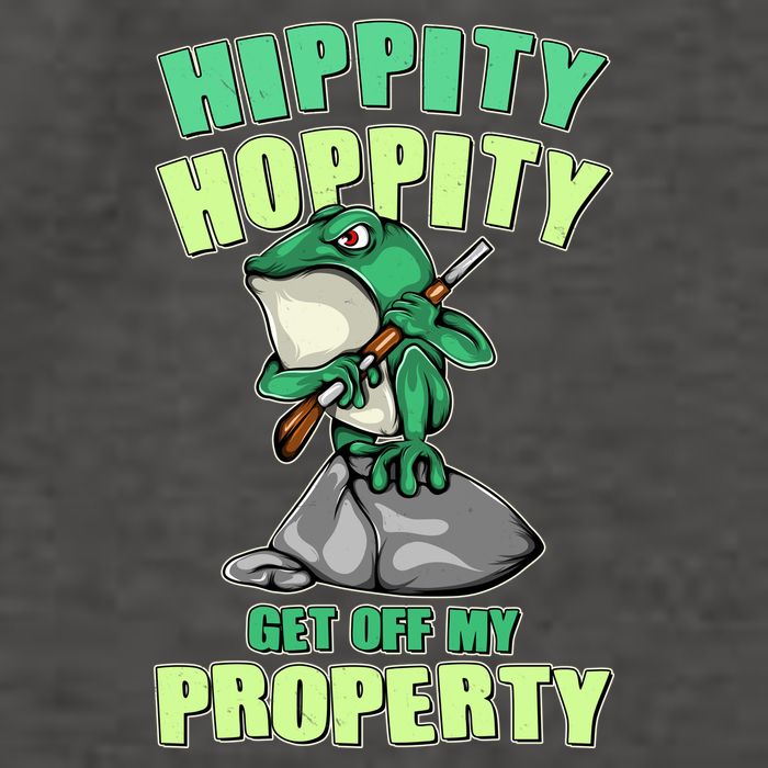 Funny Gun Frog Hippity Hoppity Get Off My Property Vector Backpack