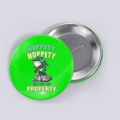 Funny Gun Frog Hippity Hoppity Get Off My Property Button