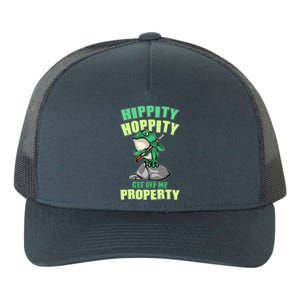 Funny Gun Frog Hippity Hoppity Get Off My Property Yupoong Adult 5-Panel Trucker Hat