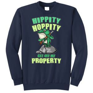 Funny Gun Frog Hippity Hoppity Get Off My Property Sweatshirt