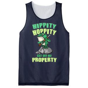 Funny Gun Frog Hippity Hoppity Get Off My Property Mesh Reversible Basketball Jersey Tank