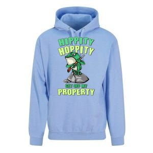 Funny Gun Frog Hippity Hoppity Get Off My Property Unisex Surf Hoodie