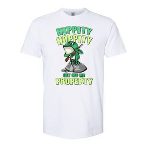 Funny Gun Frog Hippity Hoppity Get Off My Property Softstyle CVC T-Shirt