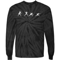 Fencing Gear Tie-Dye Long Sleeve Shirt