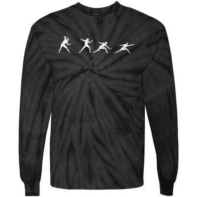 Fencing Gear Tie-Dye Long Sleeve Shirt