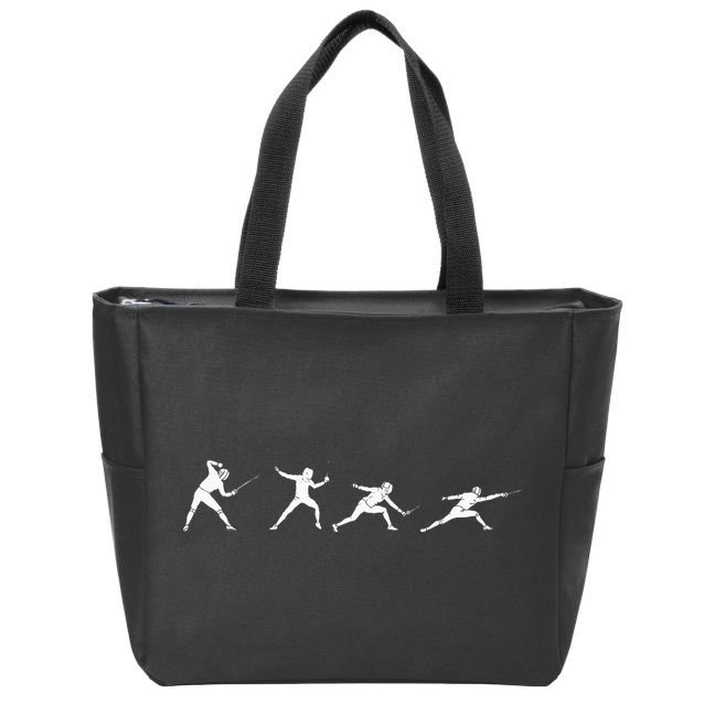 Fencing Gear Zip Tote Bag