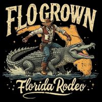 Flo Grown Florida Fl Alligator Rodeo Drawstring Bag