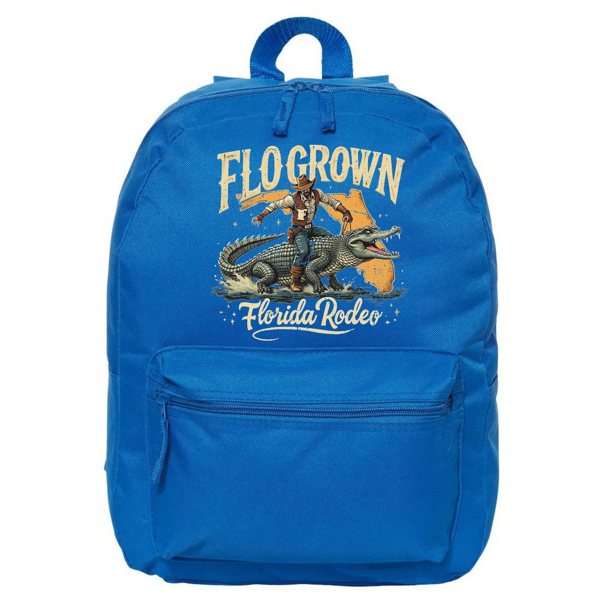 Flo Grown Florida Fl Alligator Rodeo 16 in Basic Backpack