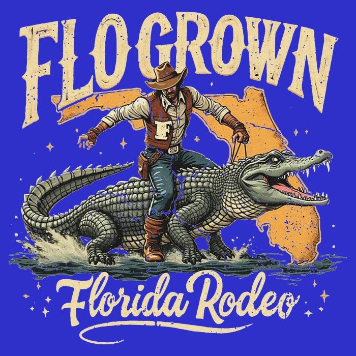 Flo Grown Florida Fl Alligator Rodeo 16 in Basic Backpack