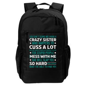 Funny Gift For Brother From Awesome Sister Birthday Daily Commute Backpack