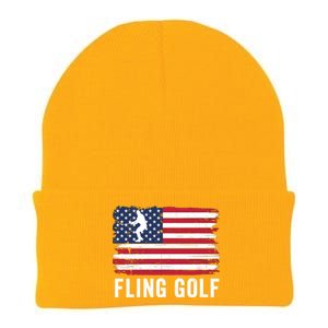 Fling Golf Funny Making Golf Courses Great Again Knit Cap Winter Beanie